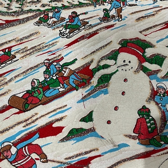 Vintage Nutcracker Christmas 1980s Ugly Xmas Sweater Holiday Sweatshirt - Picture 2 of 6